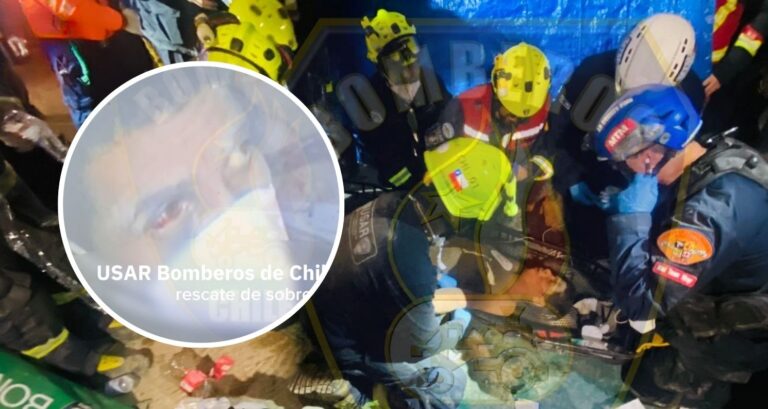 8 días bajo los escombros: Bomberos chilenos rescatan a hombre atrapado tras terremoto en Venezuela