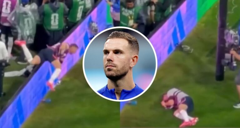 VIDEO | Revelan nuevo ángulo de la aparatosa caída de Jordan Henderson con Inglaterra en el Mundial 2026