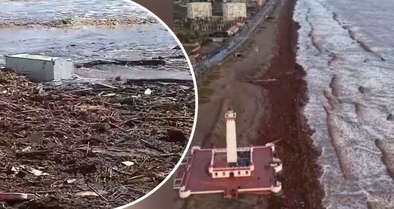 VIDEO | Sistema frontal arrastra toneladas de basura y escombros hasta playa de La Serena