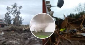 VIDEOS | Así quedó sector de Bulnes tras impactante paso de tornado: Arrancó árboles y destruyó viviendas