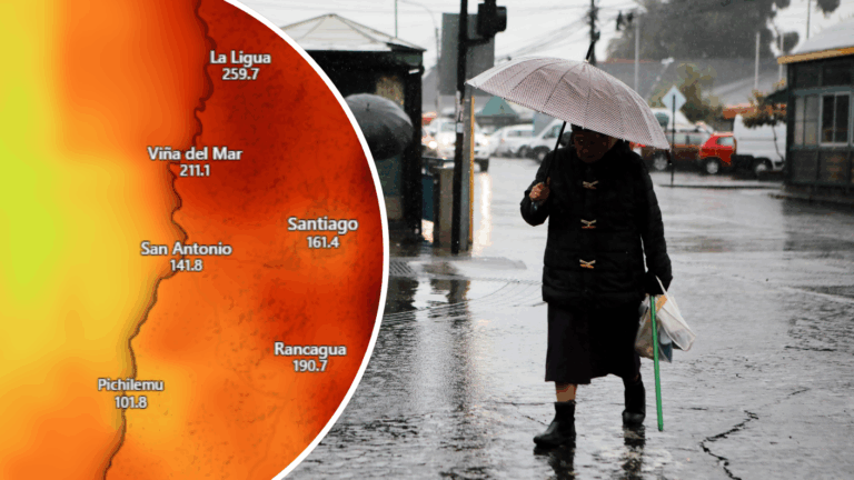 Lluvias históricas amenazan a 10 regiones del país: Revisa el mapa con el pronóstico de agua acumulada