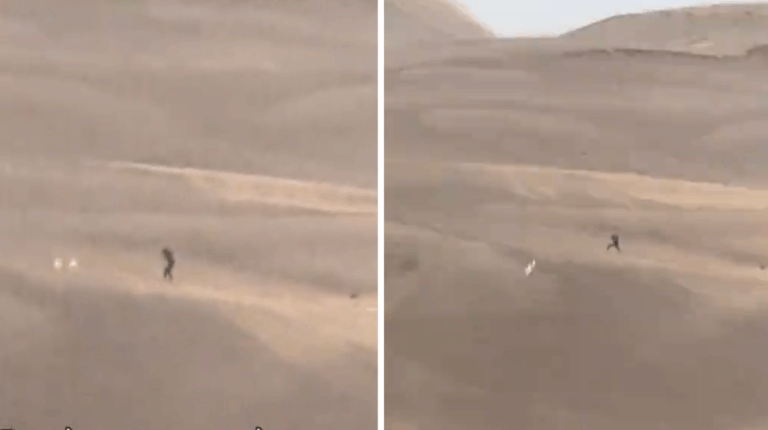 En pleno temporal: Video viral muestra a hombre entrenando boxeo solo en las dunas de Concón