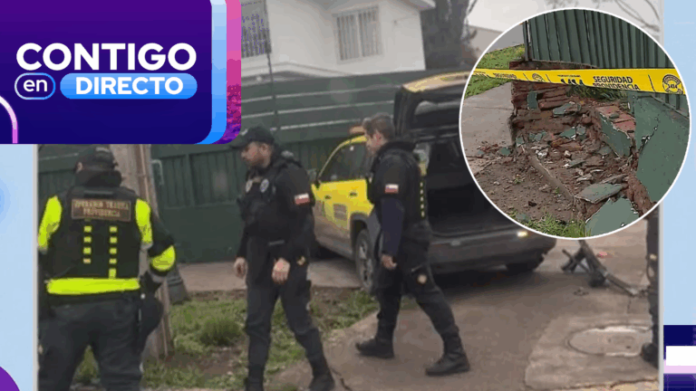 Patrulla municipal quedó incrustada en casa de Providencia tras persecución: Derribó un muro de contención