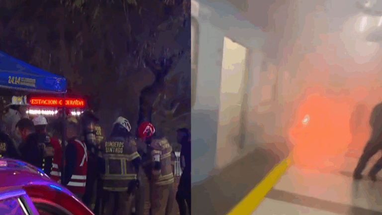 Bomberos confirma que se quemó un vagón completo en incendio en la Línea 5