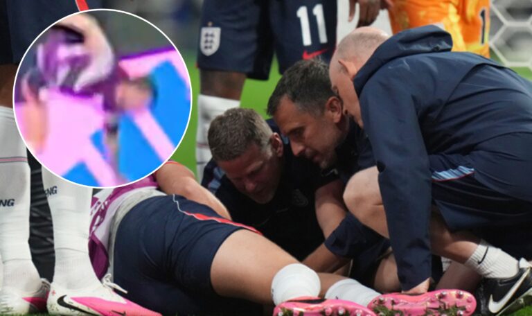 Insólita lesión en Inglaterra: Jordan Henderson sufrió aparatosa caída celebrando victoria sobre México