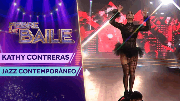 ¡Rockeando en la pista! Kathy Contreras se la jugó con una excéntrica propuesta en Fiebre de Baile