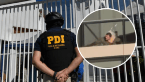 Quién es el suboficial de la PDI y por qué se parapetó en edificio: Fue grabado pidiendo ayuda