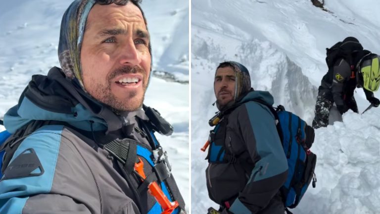 Abrió tres avalanchas: Pangal Andrade mostró la travesía que vivió para rescatar a los tres desaparecidos en el Cajón del Maipo