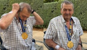 Promesa cumplida: Pedro Porro emocionó a su abuelo al regalarle la medalla de campeón del mundo