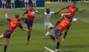 Todo Bélgica pidió penal: La polémica mano de Rodri que el árbitro y el VAR desestimaron