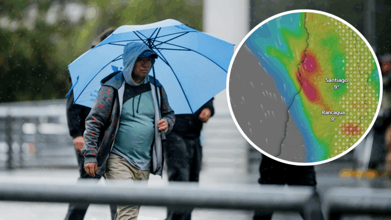 Zona roja: Mapa muestra dónde caerá la mayor cantidad de lluvia por el sistema frontal esta semana