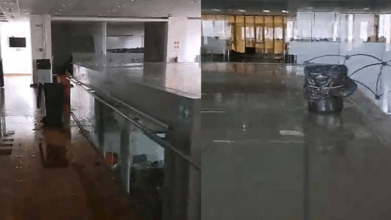 VIDEO | Así quedó por dentro la Biblioteca del Congreso Nacional tras sufrir filtraciones por las lluvias
