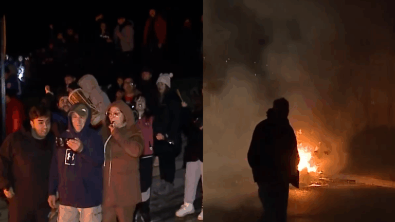 Llevan más de 48 horas sin luz: Vecinos de Viña del Mar cortaron calles como protesta en plena lluvia