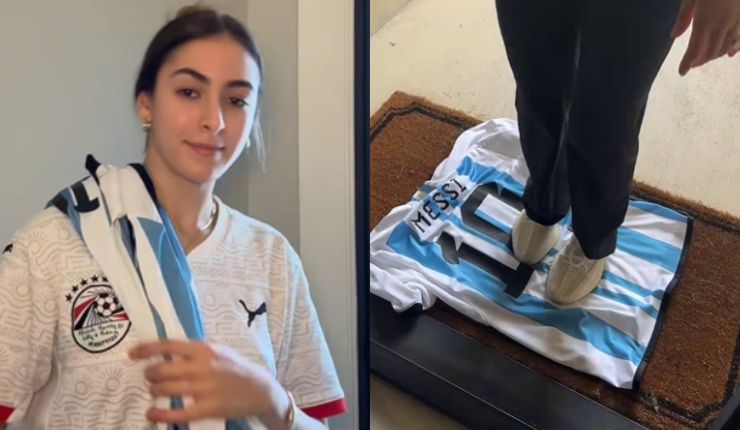 Tiktoker egipcia sugirió usar camiseta de Messi como trapero: Tuvo que bloquear los comentarios