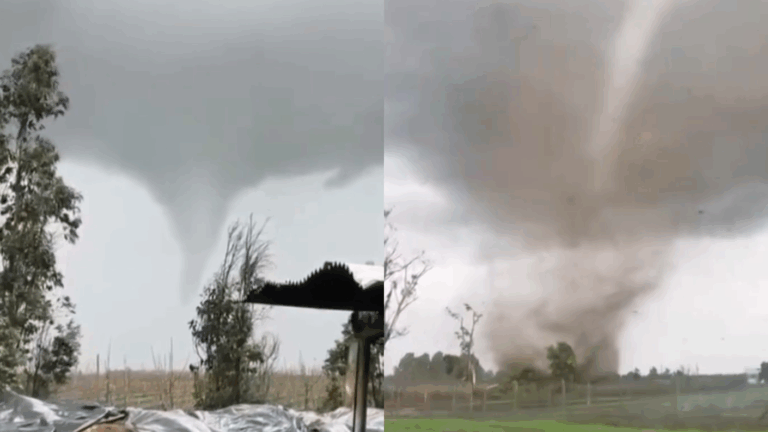 VIDEO | Impactante tornado recorrió Bulnes en la región del Ñuble