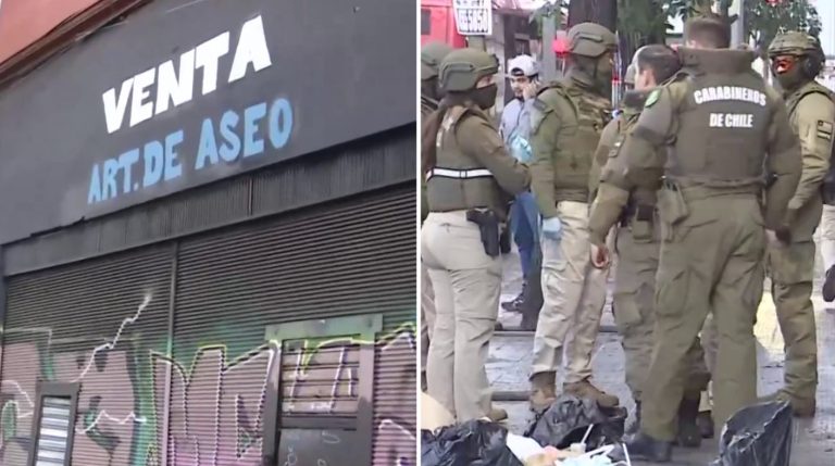 OS7 destapa bodegas de droga en pleno Santiago: Uno se hacía pasar por local de artículos de aseo