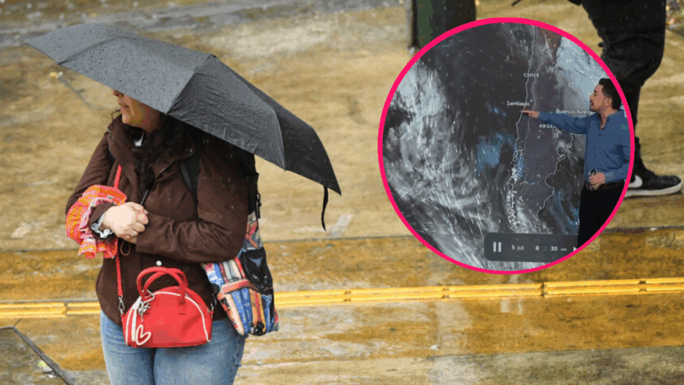 Anuncian precipitaciones para el sur de Chile: Sistema frontal llegaría el jueves a la región Metropolitana