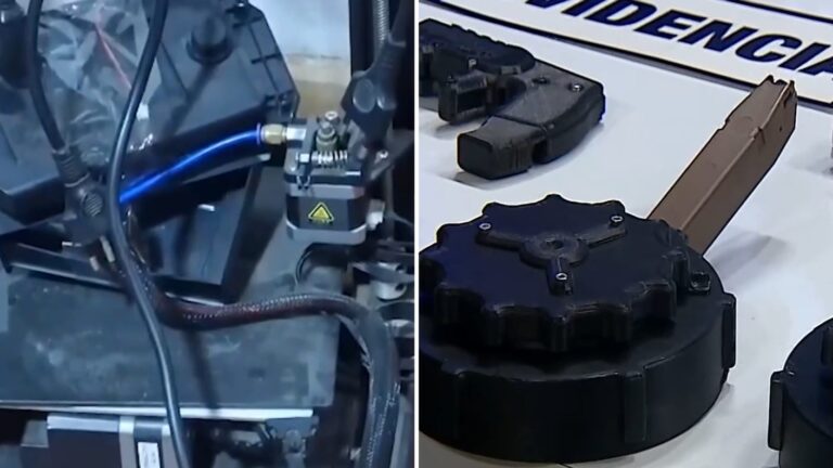 Golpe al tráfico de armas: Operación desarticuló banda que fabricaba armas 3D y las vendía por internet
