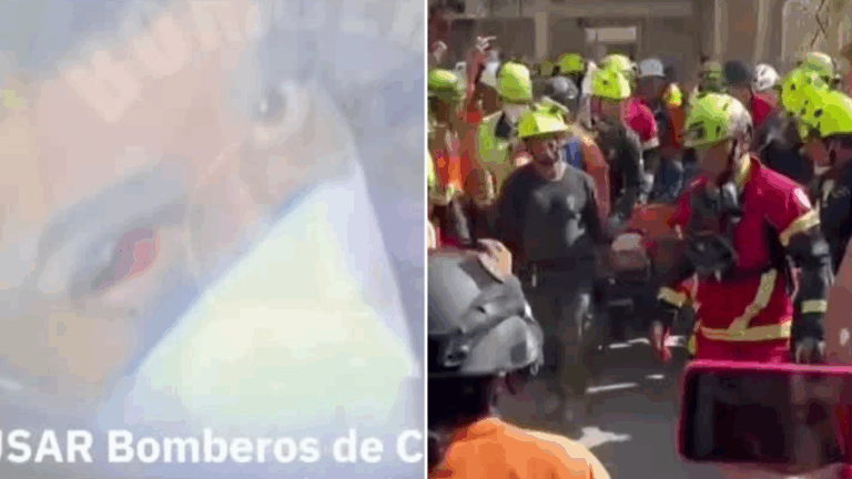 Emocionantes imágenes: Así fue el rescate de Hernán por Bomberos de Chile tras 8 días bajo escombros en Venezuela