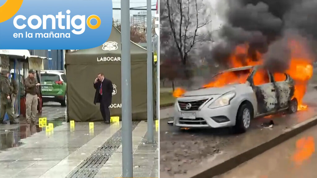 VIDEO | Delincuente quemó el auto con el que escapó del fatal tiroteo en Barrio Franklin