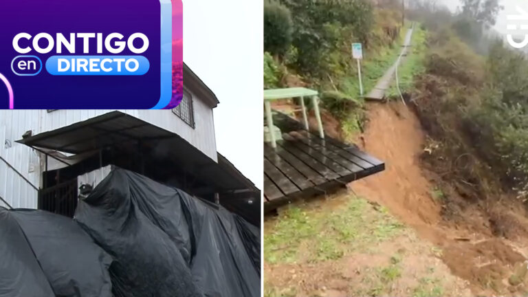 Familia en alerta por casa a punto de caer cerro abajo en Viña del Mar: “Tenemos miedo de vivir aquí”