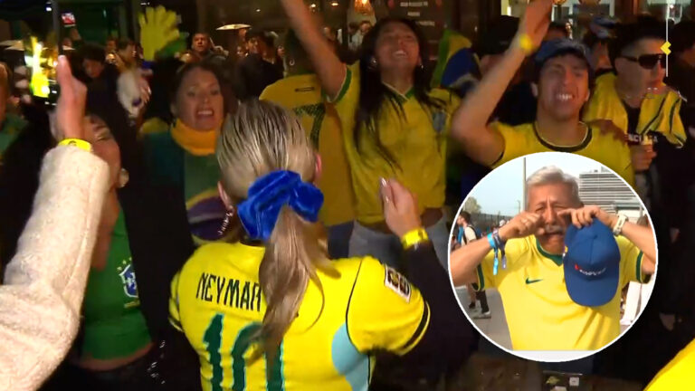 Entre bailes y lágrimas: Hinchas de Brasil reaccionaron a eliminación ante Noruega en el Mundial