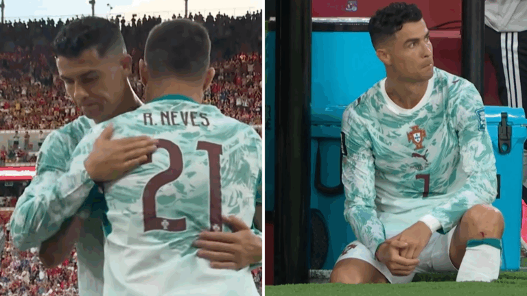 Con cara de pocos amigos: La frustración de Cristiano Ronaldo al ser reemplazado ante Croacia