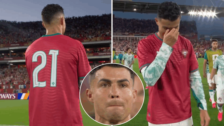 Con la camiseta de Diego Jota: La emoción de Cristiano Ronaldo tras victoria de Portugal ante Croacia