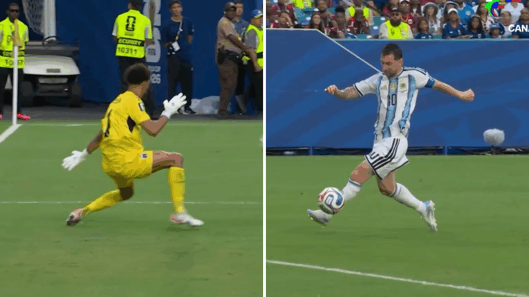 ¡Vozinha no pudo detenerlo! Messi abrió la cuenta para Argentina contra Cabo Verde con un golazo