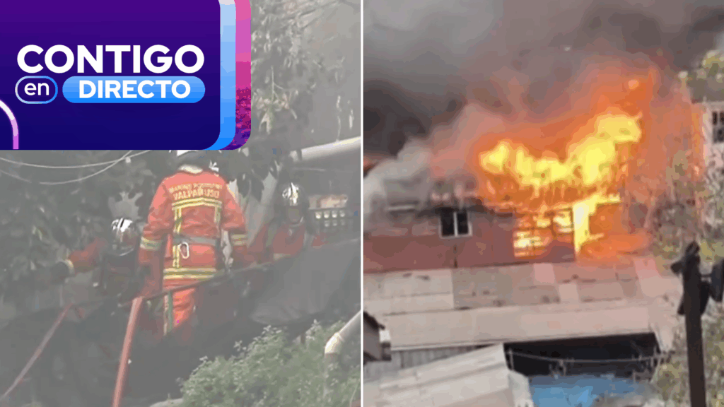 Incendio estructural afecta a Cerro Placeres en Valparaíso: Una persona sufrió lesiones menores