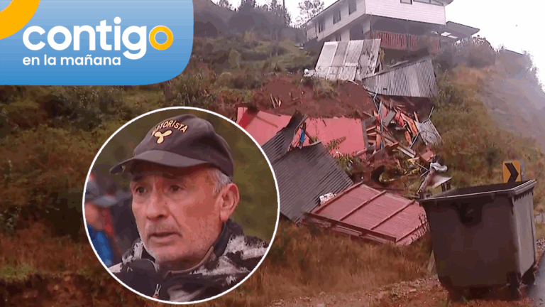 “Estaría sepultado”: Vecino relató cómo salvó su vida al salir de su casa antes que colapsara en Corral