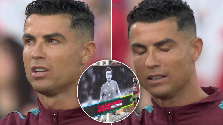 VIDEO | Mientras mostraban imagen de Diogo Jota: El emotivo momento de Cristiano Ronaldo que se hizo viral