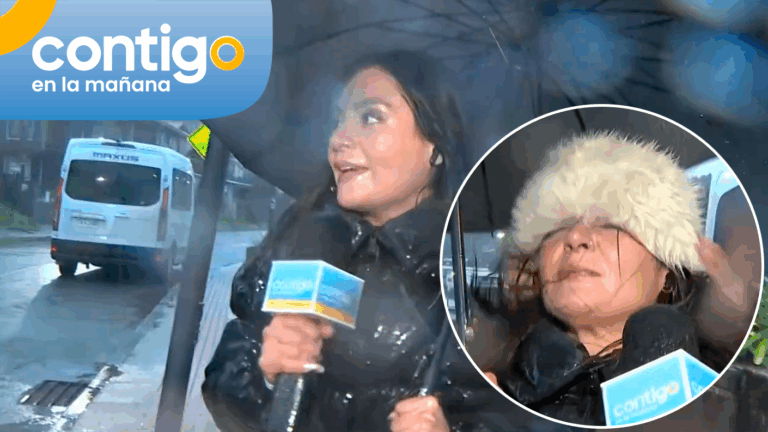Ni la lluvia, el viento o el temporal la frenaron: Así fue el despacho de Dani Muñoz desde el sur de Chile