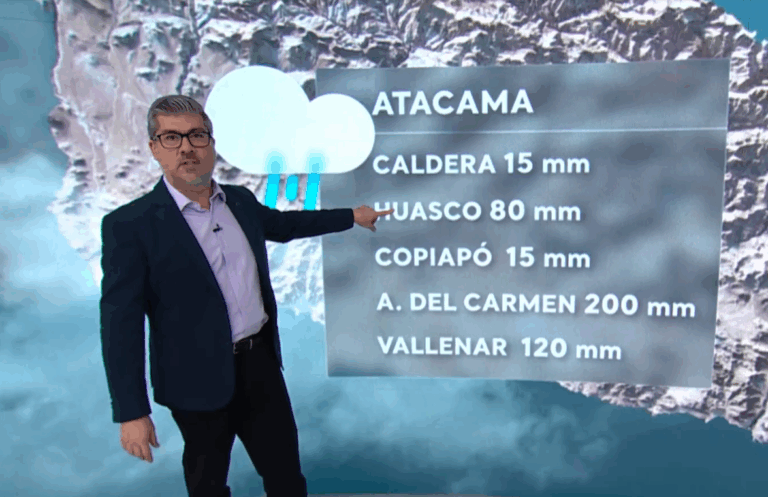 Sistema frontal se acerca: Eduardo Sáez actualiza pronósticos máximos de lluvias en regiones del país