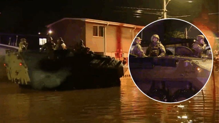 Ejército acude a punto crítico en auxilio de 27 familias afectadas por inundación de sus viviendas en Talagante