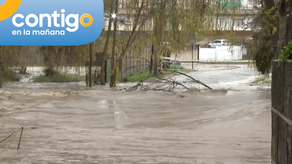 Se desborda el estero de Quilpué por intenso sistema frontal y levanta la alerta por posibles inundaciones