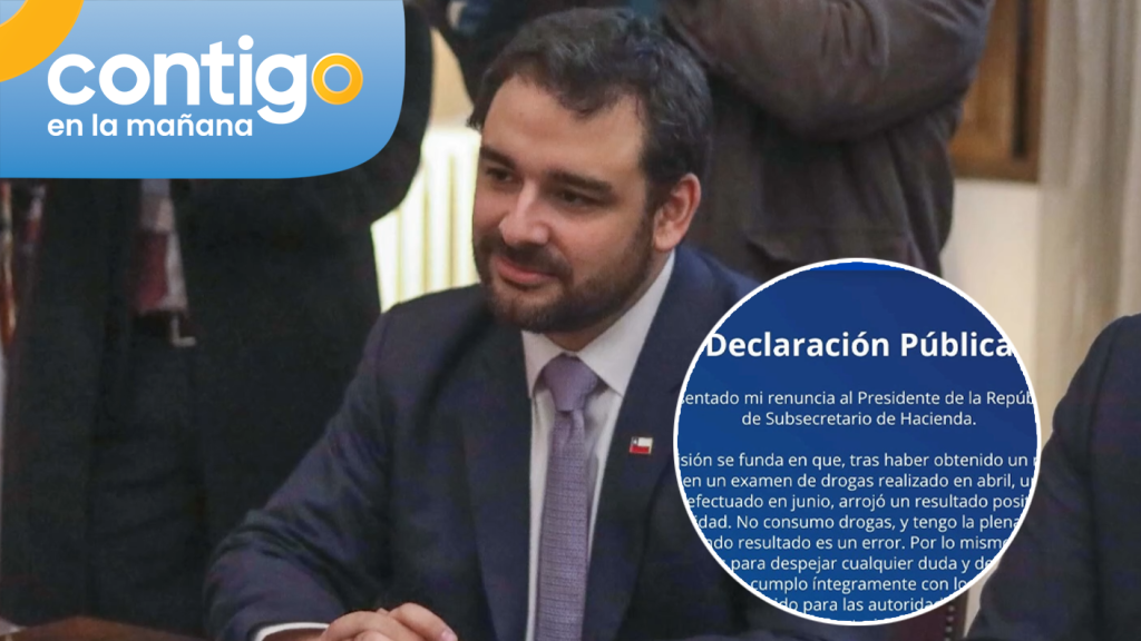 Las reacciones que dejó la renuncia de subsecretario tras dar positivo a test de drogas: “No consumo”