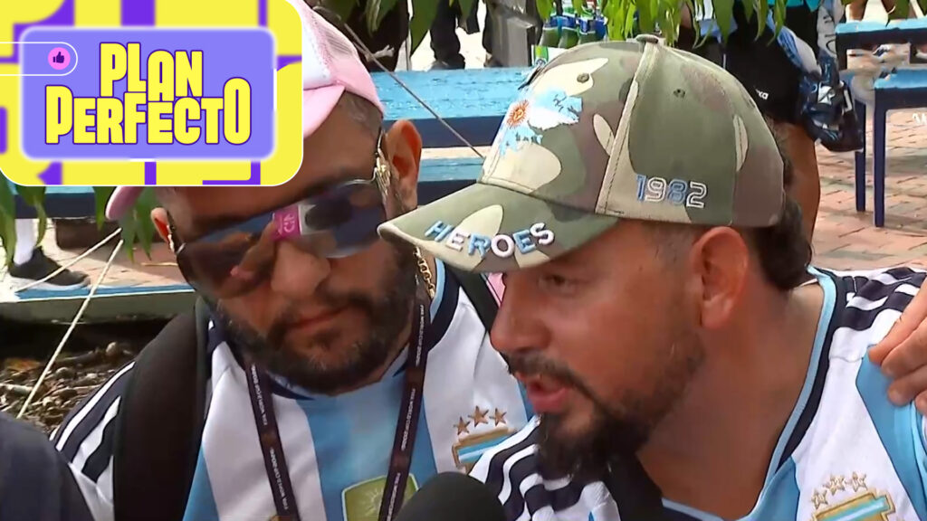 “No es un partido más”: Hincha argentino sorprendió con bandera que pertenece a militar que estuvo en Malvinas