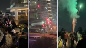 VIDEOS | Con serenatas y pirotecnia: Hinchas mexicanos buscaron incomodar a Inglaterra antes de crucial partido