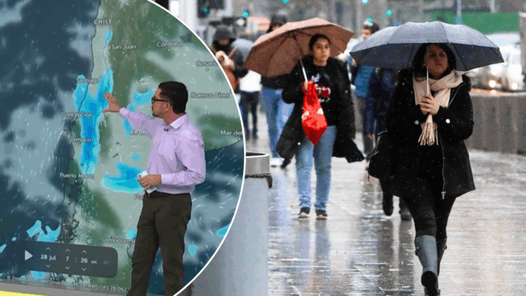 Se acercan dos nuevos sistemas frontales a Santiago: Revisa los días en que lloverá
