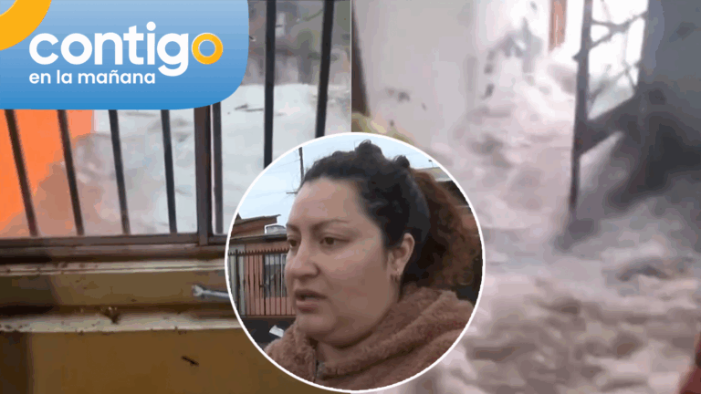 El agua destruyó la vivienda: Madre e hija terminaron inundadas por crecida del mar en Penco
