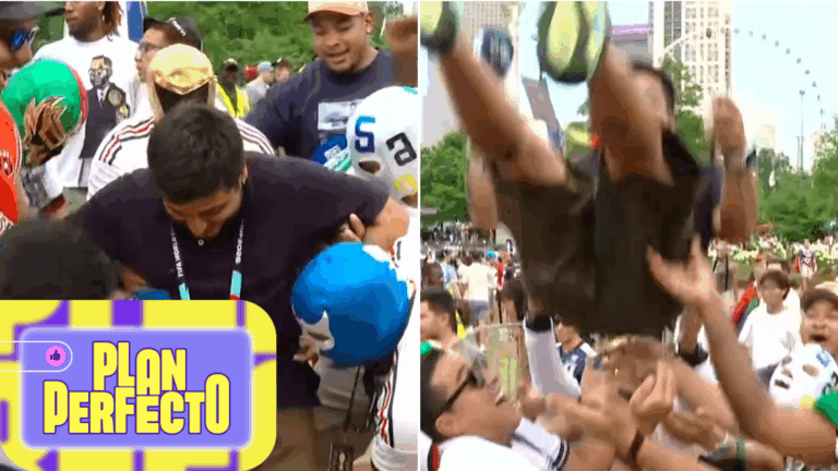 ¡Quiere volar! Aficionados de México protagonizaron divertido momento con Juanito Vera Valdés