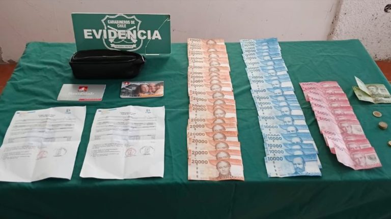 Detienen a hombre con amplio prontuario: Robó más de $700 mil a adulta mayor de 90 años en Chañaral