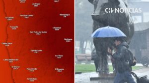 Busca tu ciudad: Cuánta agua caerá entre el jueves y domingo por el sistema frontal