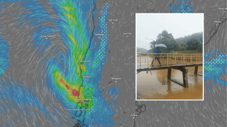 Sistema frontal EN VIVO: Sigue el avance de las lluvias en la zona centro del país