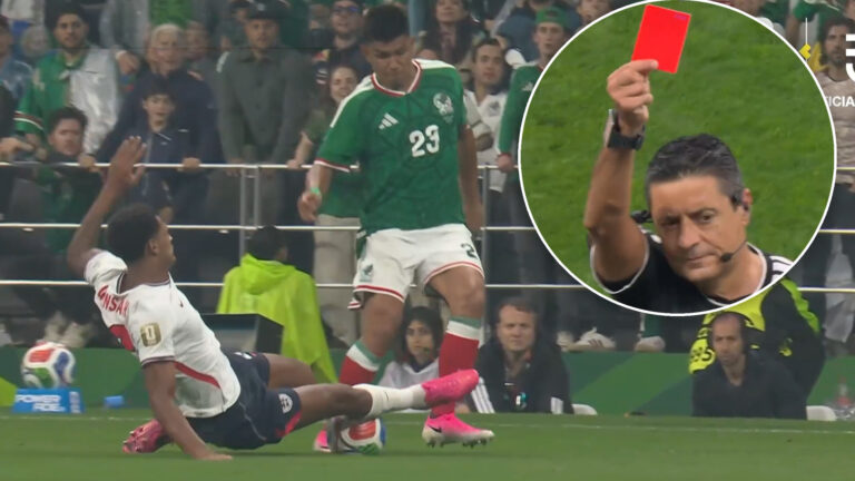 ¡Roja para Inglaterra! Jarell Quansah fue expulsado en el duelo ante México