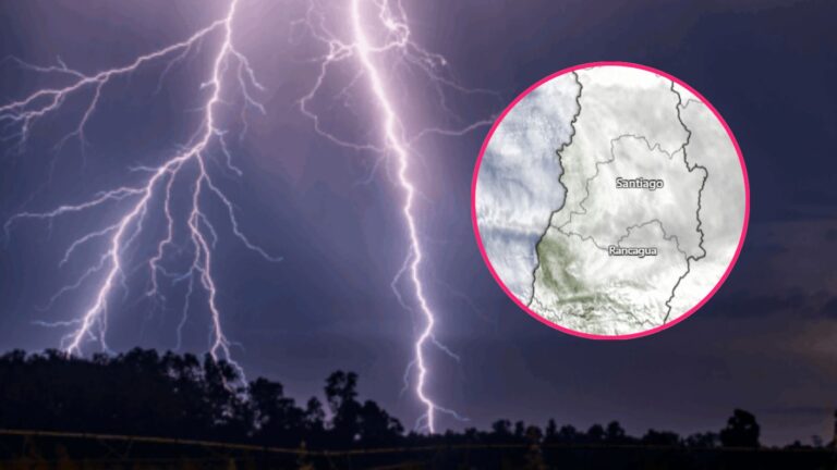 Tormentas eléctricas en la RM: Revelan tramos horarios en que el fenómeno afectará a la capital