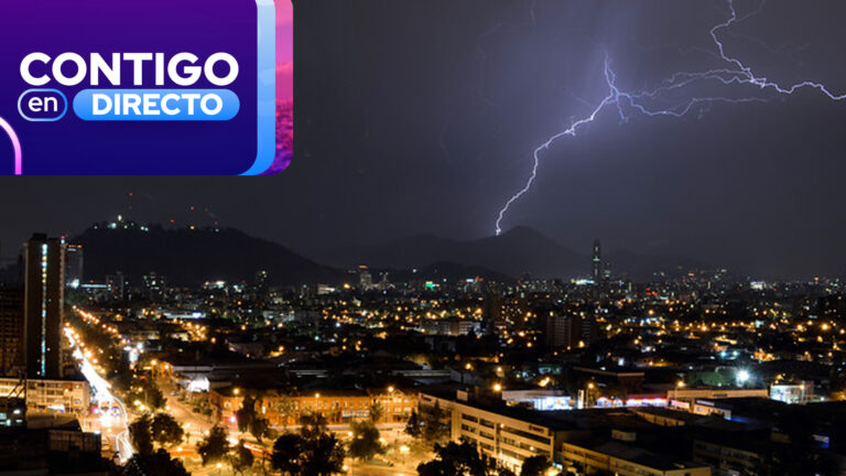 ¿Lluvia y tormentas eléctricas? Este será el peak del sistema frontal en la Región Metropolitana