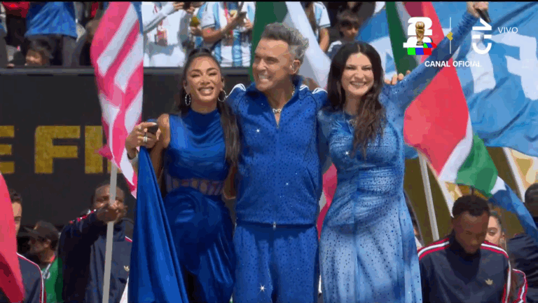 ¡Obertura épica! Laura Pausini, Robbie Williams y Nicole Scherzinger abrieron los fuegos en la final del Mundial 2026