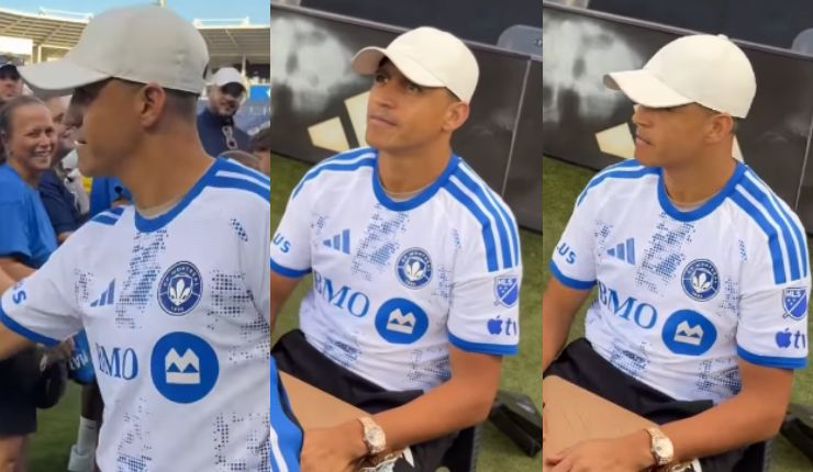 ¿No le gustó? Destapan controvertida actitud de Alexis Sánchez en evento con hinchas del CF Montreal